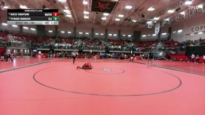 144 lbs Quarterfinal - Tyson Gibson, Southlake Carroll vs Nico Venturi, Arlington Martin