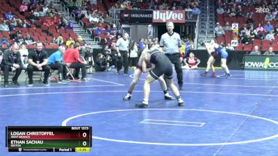 1A-132 lbs Cons. Round 3 - Logan Christoffel, West Branch vs Ethan Sachau, Hinton