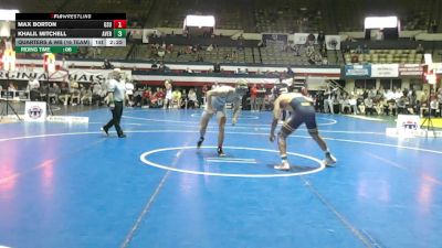 184 lbs Quarters & Wb (16 Team) - Max Borton, Glenville State University vs Khalil Mitchell, Averett