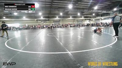 127 lbs Round Of 16 - Iris Cisneros, Skiatook Bulldog Wrestling vs Reagan Eaton, Nebraska Wrestling Academy