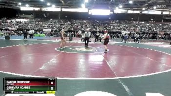 120 lbs Champ. Round 1 - Satori Skidmore, Owyhee vs Genevra McAbee, Vallivue