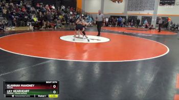 125 lbs Quarterfinal - Alannah Mahoney, Solon vs Lily Gearheart, Prairie, Cedar Rapids