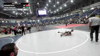 95 lbs Rr Rnd 1 - Benjamin Baca, Pikes Peak Warriors vs Jacob Copeland, Bennett WC