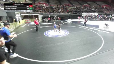 53 lbs 3rd Place Match - Jamie Deleon, Pacific Edge Wrestling vs Caroline Angel, Reign Wrestling Club