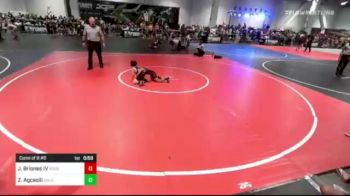 46 lbs Consi Of 8 #2 - John Briones IV, RoughHouse WC vs Zander Agcaoili, Gold Rush Wr Ac