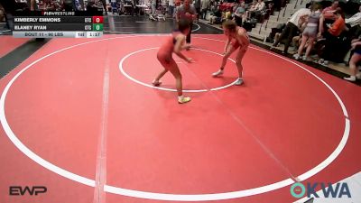 98 lbs Rr Rnd 2 - Kimberly Emmons, Grove Takedown Club vs Elaney Ryan, Grove Takedown Club