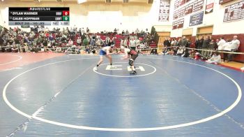 165 lbs Quarterfinal - Dylan Warner, Branford vs Caleb Hoffman, Lyman Mem/Windham Tech