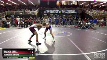 3A 106 lbs Quarterfinal - Cameron Gibson, Wellington Community Hs vs Malachi Ortiz, Palm Harbor University