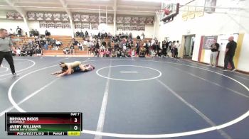 185 lbs Cons. Semi - Briyana Biggs, Bloomfield vs Avery Williams, Sandra Day O`Conner