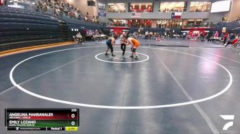 235 lbs Quarterfinal - Angelina Mansanales, Rockwall (Girls) vs Emily Lozano, Klein Collins (Girls)