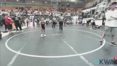 55 lbs Round Of 16 - Breelynn West, Midwest City Bombers Youth Wrestling Club vs Luke Emerson, Hennessey Takedown Club