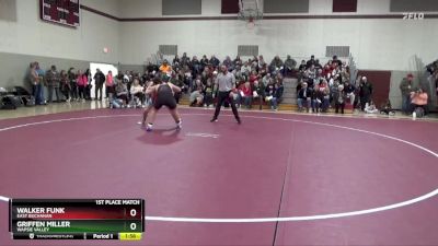 171-179 lbs 1st Place Match - Griffen Miller, Wapsie Valley vs Walker Funk, East Buchanan