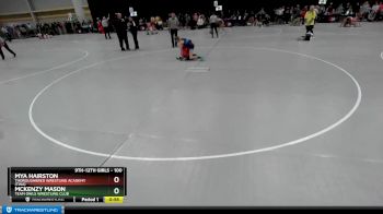 100 lbs Cons. Round 2 - Mya Hairston, Thoroughbred Wrestling Academy (TWA) vs McKenzy Mason, Team Owls Wrestling Club