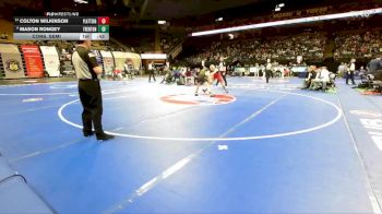 138 Class 1 lbs Cons. Semi - Mason Rongey, Trenton vs Colton Wilkinson, Plattsburg