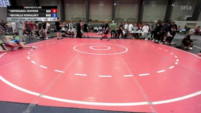 120 lbs Consolation - Esperanza Huitron, Backyard Bullies Wrestling Club vs Michelle Kowalsky, Warrior Elite Wrestling Club