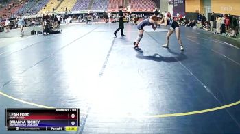 101 lbs Round 4 - Brianna Richey, University Of Dubuque vs Leah Ford, Unattached