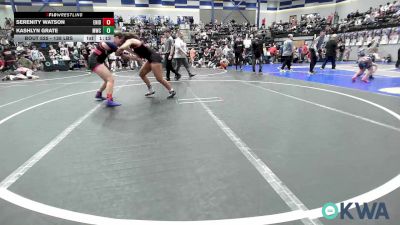138 lbs Semifinal - Serenity Watson, Enid Junior High vs Kashlyn Grate, Midwest City Bombers