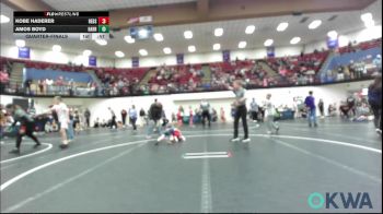 37 lbs Quarterfinal - Kobe Haderer, Redskins Wrestling Club vs Amos Boyd, Harrah