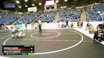 67 lbs Champ. Round 1 - Hudson Maddox, Team Lightning Wrestling Club vs Brantley Hancock, Mulvane Jr. Wrestling Club