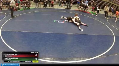 92 lbs Cons. Round 5 - Max Mannino, Gold Rush vs Quade Probst, Wasatch WC