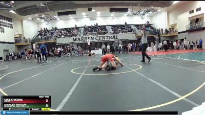 220 lbs Champ. Round 1 - Cole Chicoine, Indiana vs Spencer Watson, Brownsburg Wrestling Club