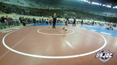 50 lbs 5th Place - EvieDale Arrington, Comanche Takedown Club vs Reagan Graser, Nebraska Wrestling Academy