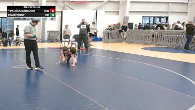 96 lbs Cons. Rd Of 16 - Patrick Martland, Big Game Wrestling Club MT vs Atlas Trout, Northside Wrestling Club