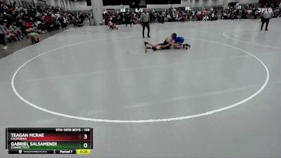 138 lbs Cons. Round 1 - Teagan McRae, California vs Gabriel Salsamendi, Connecticut