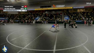 132 lbs 7th Place Match - Mason Avila, Decorah vs Blaine Wallace, Odessa