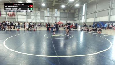 U17 Women - 49 lbs Champ. Round 1 - Dilynn Albrecht, WI vs Summer Mutschler, MD