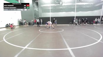 132 lbs Cons. Round 2 - Kolt Hudson, Hastings Wrestling Club vs Mason Mahoney, Hastings Wrestling Club
