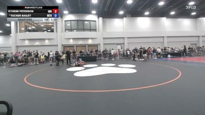92-95 lbs Quarters - Kyheim Peterson, Glasgow Wrestling Academy vs Tucker Bailey, Well Trained