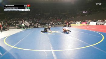 6A Boys 132 lbs 1st Place Match - Jack Olsen, Roseburg Boys vs Darion Johnson, West Linn Boys