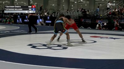 65 kg Champ. Rd Of 64 - Matthew Orbeta, Poway High School Wrestling vs Zytavius Williams, Bison Wrestling Club