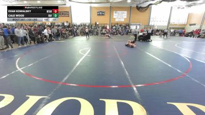 120 lbs Consi Of 4 - Evan Kowalsky, Mt. Ararat-Brunswick vs Cale Wood, Haverhill