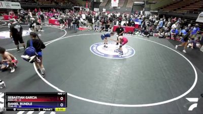 150 lbs Round 2 (16 Team) - Sebastian Garcia, BAWA-FR vs Daniel Rundle, TCWA-FR