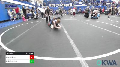 73 lbs Semifinal - Kingston Reed, Pin-King All Stars vs Cyrus Baker, Harrah Little League Wrestling