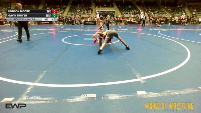 96 lbs Consi Of 8 #1 - Hudson Moore, Tonganoxie Wrestling Club vs Gavin Troyer, SWAT