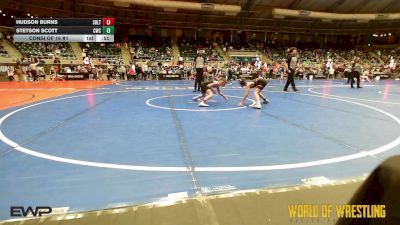 73 lbs Consi Of 16 #1 - Hudson Burns, Sebolt Wrestling Academy vs Stetson Scott, Cowboy Wrestling Club