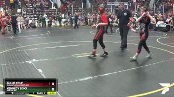 130 lbs Cons. Semi - Kennedy Boxx, Fenton WC vs Ali-Jo Cole, Onaway Area Wrestling