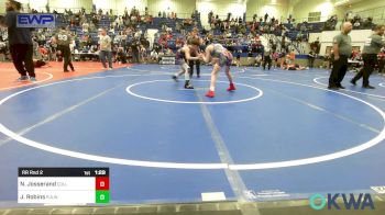 92 lbs Rr Rnd 2 - Noah Josserand, Collinsville Cardinal Youth Wrestling vs Jai Robins, R.A.W.