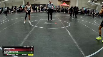 122 lbs Cons. Semi - Camren Hall, MD Maniacs vs Justus Bokrosh, Warriors