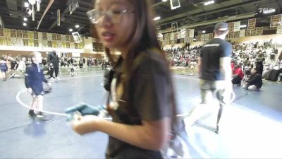 56 lbs Semifinal - Emily Shayegh, 951 WRESTLING CLUB vs Robert Hernandez, Jr Panther Wrestling