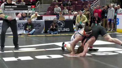 121 lbs Quarterfinal - Landon Sidun, Norwin vs Nico Emili, Bethlehem Catholic