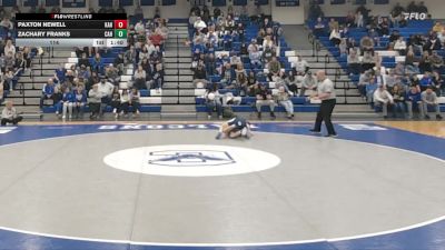 114 lbs Zachary Franks, Connellsville Area Hs vs Paxton Newell, Kiski Area Hs