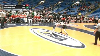 132 lbs Quarterfinals (8 Team) - Camden Brucker, Gibson City (G.C.-Melvin-Sibley) vs Huntlee Burris, Lena (L.-Winslow)