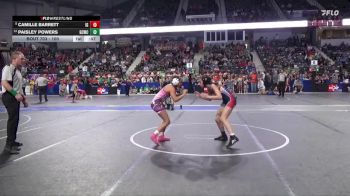 100 lbs Champ. Round 1 - Camille Barrett, Iron Grapplers vs Paisley Powers, Garden City Wrestling Club