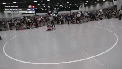 47.2-50.1 lbs Quarters - Kaisynn Keefhaver, Open Mats Wrestling Club vs Ember Shelton, Team Tulsa Wrestling Club