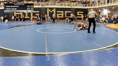 127 lbs Round Of 16 - Dane McMillon, Peters Township vs Mikey Ruane, Franklin Regional