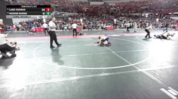 85 lbs Cons. Round 3 - Hunter Burns, West Salem/Bangor vs Lane Konrad, Hortonville